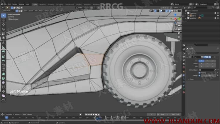 Blender蝙蝠侠战车实例制作完整工作流程视频教程 3D 第6张