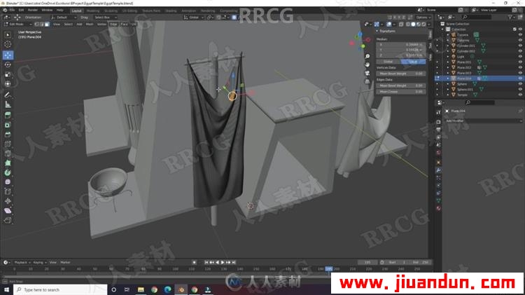 Blender失落的神庙完整实例制作工作流视频教程 3D 第4张