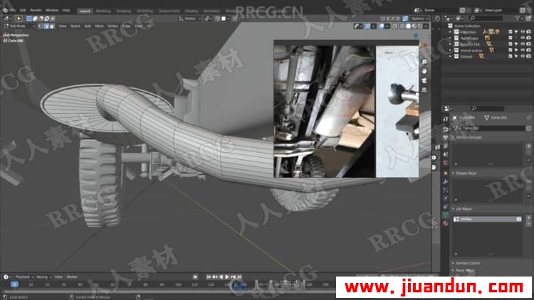 Blender二战越野吉普车完整实例制作视频教程 3D 第18张