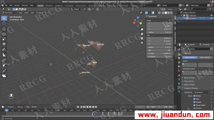 Blender骨骼绑定动画核心技术训练视频教程 3D 第2张