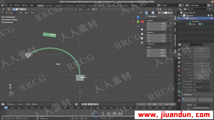 Blender骨骼绑定动画核心技术训练视频教程 3D 第6张