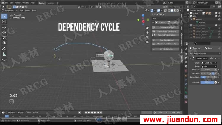 Blender骨骼绑定动画核心技术训练视频教程 3D 第7张