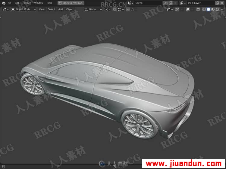 Blender特斯拉汽车硬表面建模制作训练视频教程 3D 第7张