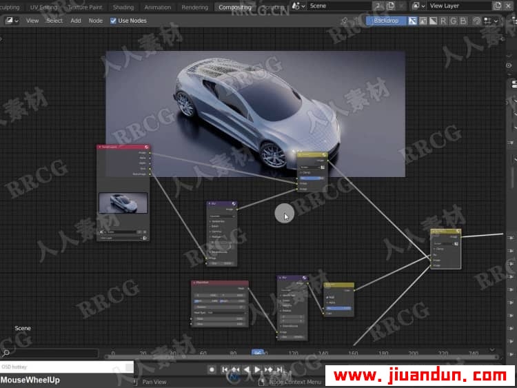 Blender特斯拉汽车硬表面建模制作训练视频教程 3D 第10张