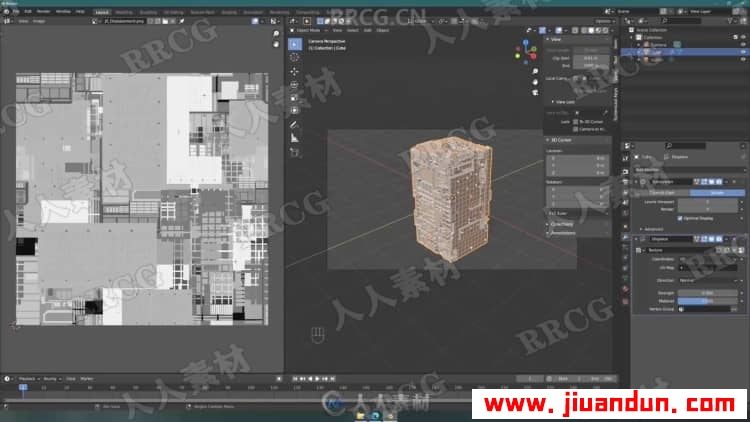Blender未来派立方建筑体完整制作视频教程 3D 第10张
