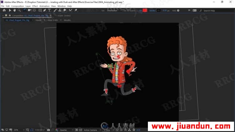 AE2D卡通人物装配动画制作技能培训视频教程 AE 第11张