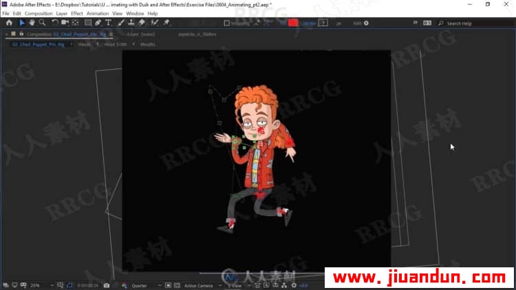 AE2D卡通人物装配动画制作技能培训视频教程 AE 第12张