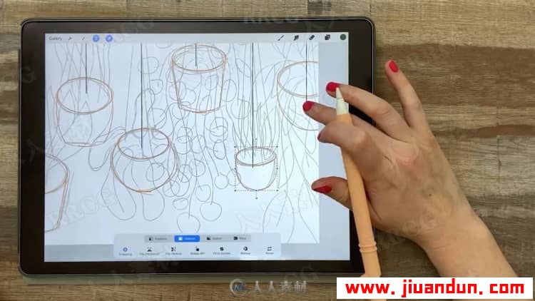 Procreate再iPad中创建平面自然植物插图视频教程 design others 第11张