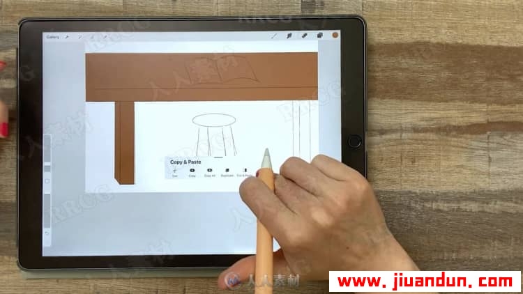 Procreate再iPad中创建平面自然植物插图视频教程 design others 第13张