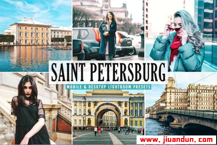 圣彼得堡城市人文旅拍Lightroom预设手机APP预设Saint Petersburg Pro Lightroom Prese LR预设 第1张