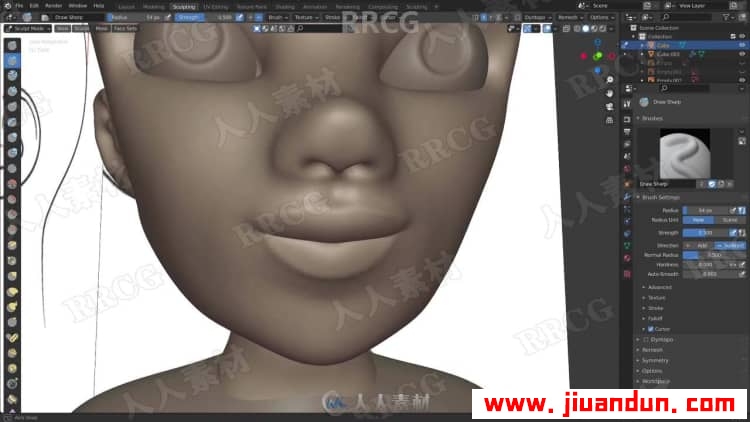Blender数字雕刻技术实例训练频教程 3D 第10张