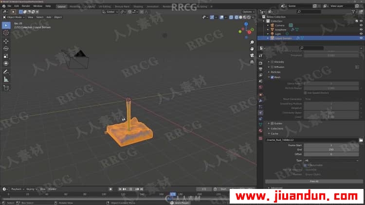 Blender液体流体模拟技术训练视频教程 3D 第4张