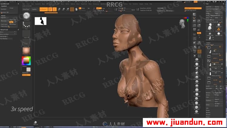 Zbrush从概念草图到3D打印雕塑工作流程视频教程 3D 第18张