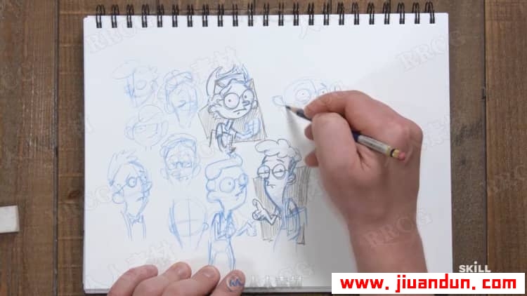 动画角色插图设计传统手绘过程视频教程 CG 第2张
