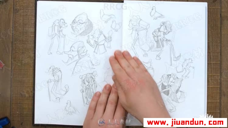 动画角色插图设计传统手绘过程视频教程 CG 第3张