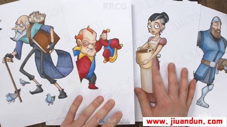 动画角色插图设计传统手绘过程视频教程 CG 第4张