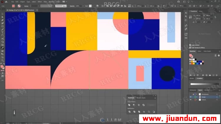 C4D与AE创意色彩几何三维动画制作视频教程 C4D 第11张