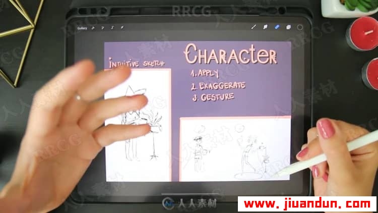 Procreate中寻找插画风格过程数字绘画视频教程 CG 第12张