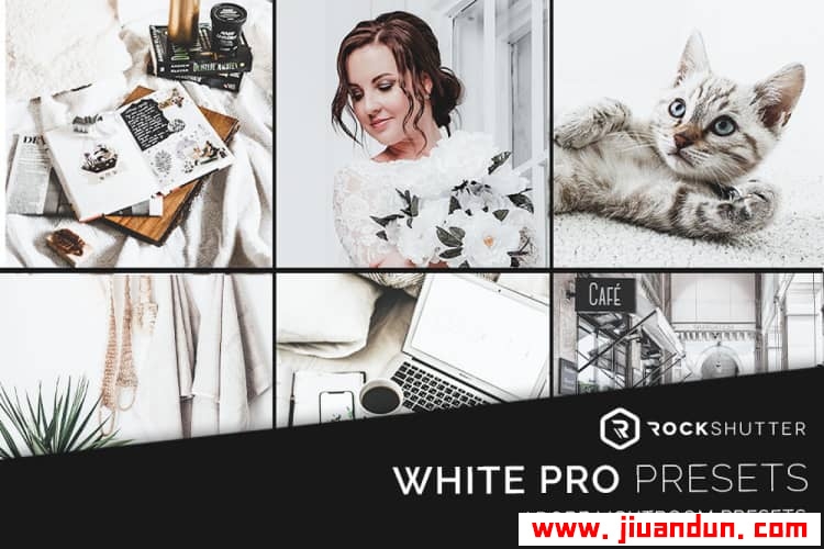 中性灰白色调居家人像产品摄影Lightroom预设/APP预设 WHITE PRO Presets LR预设 第1张