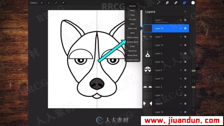 Procreate搞怪动物肖像平面插画绘制数字绘画视频教程 design others 第9张