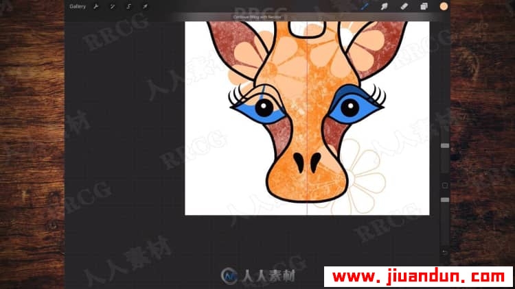 Procreate搞怪动物肖像平面插画绘制数字绘画视频教程 design others 第12张