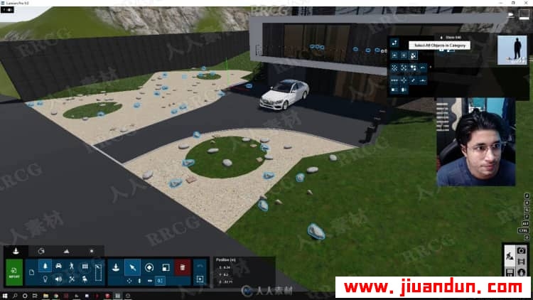 Lumion逼真别墅室外建筑景观渲染实例制作视频教程 3D 第4张