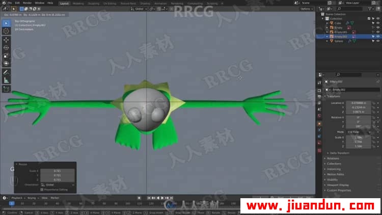 Blender小青蛙角色完整实例制作工作流程视频教程 3D 第5张