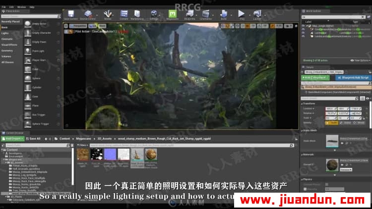 【中文字幕】Unreal Engine虚幻引擎制作逼真森林自然环境 CG 第10张