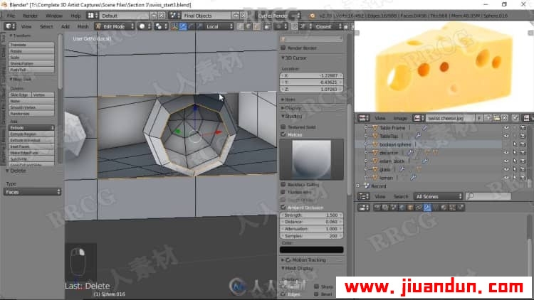 Blender 3D艺术场景实例制作全流程视频教程 3D 第2张
