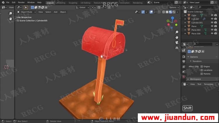 【中文字幕】Blender 3D卡通渲染风格艺术设计大师级视频教程 3D 第17张