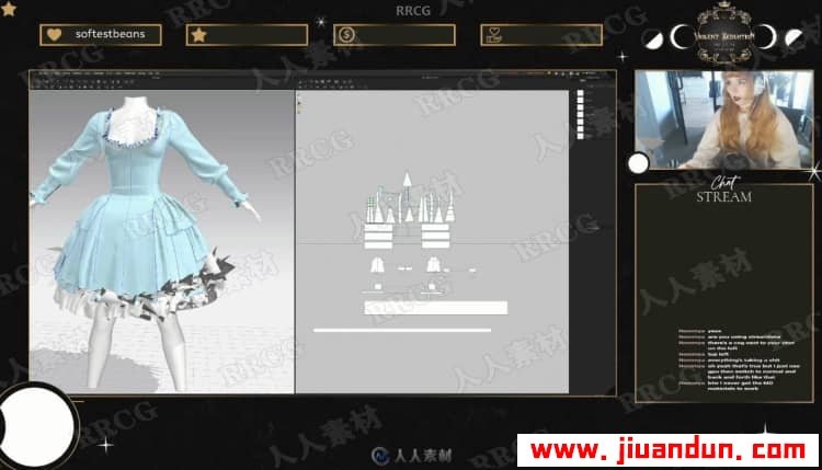 ZBrush 3dsmax SP多利亚哥特式服装的设计建模与贴图制作视频教程 3D 第7张