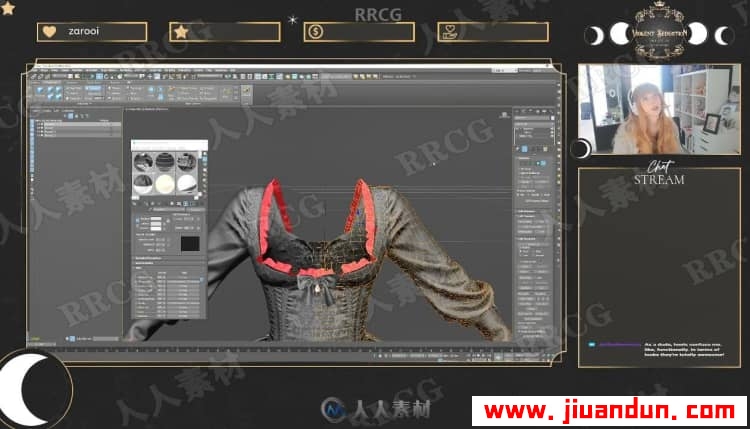 ZBrush 3dsmax SP多利亚哥特式服装的设计建模与贴图制作视频教程 3D 第16张