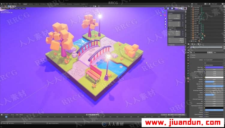 Blender 3D卡通渲染风格建模技术实例训练视频教程 3D 第4张