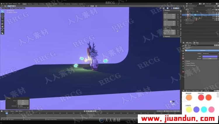Blender 3D卡通渲染风格建模技术实例训练视频教程 3D 第16张