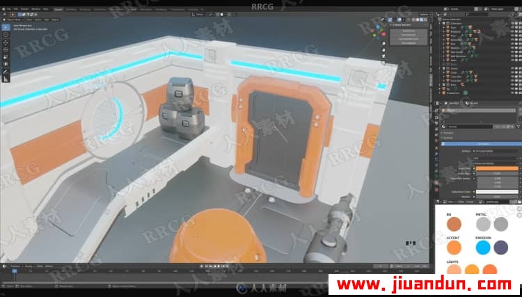Blender 3D卡通渲染风格建模技术实例训练视频教程 3D 第21张