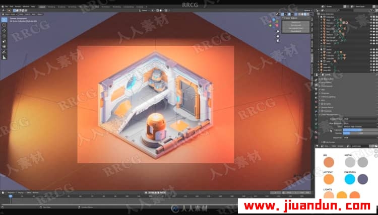 Blender 3D卡通渲染风格建模技术实例训练视频教程 3D 第22张