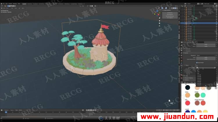 Blender 3D卡通渲染风格建模技术实例训练视频教程 3D 第27张