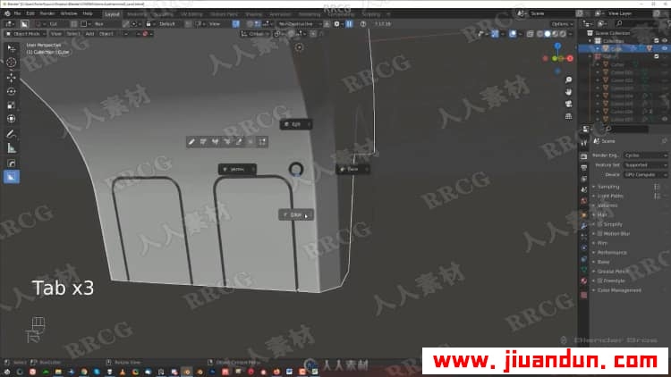 Blender游戏资产硬表面建模工作流程视频教程 3D 第6张