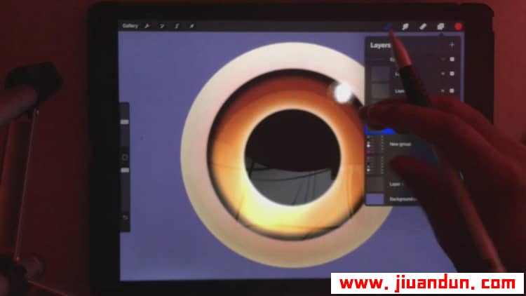 Procreate在iPad pro中绘制精细眼睛实例训练视频教程 CG 第2张