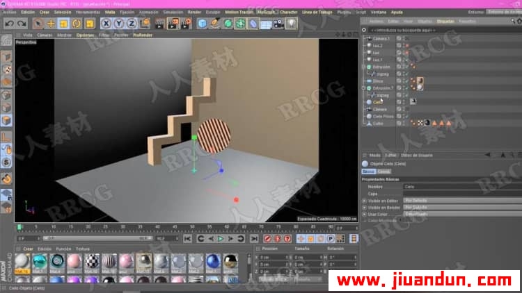 C4D创造性概念3D几何图形实例制作视频教程 C4D 第9张