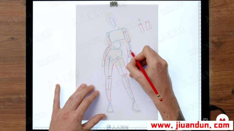PS绘制动感动态人物结构角色插图视频教程 PS教程 第7张