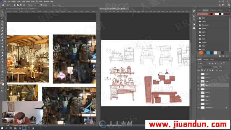 场景道具写实卡通风格概念艺术数字绘画视频教程 PS教程 第17张