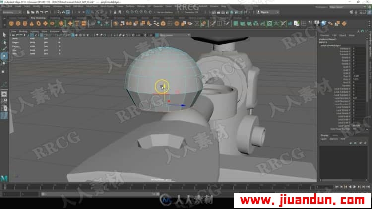 Maya机器人硬表面建模与纹理制作全流程视频教程 maya 第4张