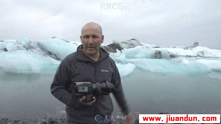 室外寒冷冰岛湖面场景人像美丽拍摄视频教程 摄影 第5张