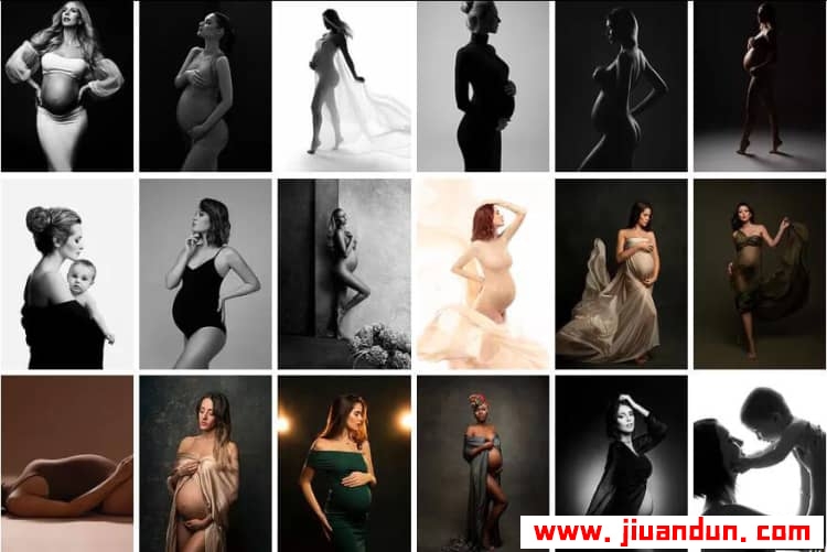 Donatella Nicolini 30种孕妇宝妈私房摄影布光照明图灯光系列套装 摄影 第3张