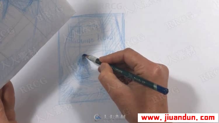 小红帽与大灰狼故事角色场景从草图到上色传统绘画视频教程 CG 第12张