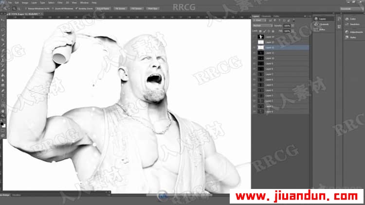 Zbrush逼真摔跤人物角色解剖雕刻完整制作流程视频教程 3D 第2张