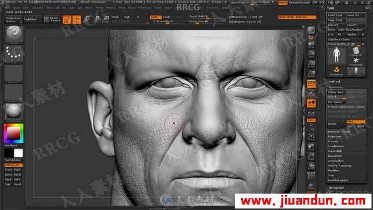Zbrush逼真摔跤人物角色解剖雕刻完整制作流程视频教程 3D 第6张