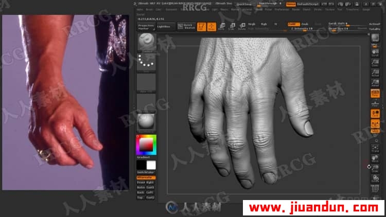 Zbrush逼真摔跤人物角色解剖雕刻完整制作流程视频教程 3D 第8张