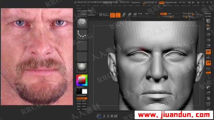 Zbrush逼真摔跤人物角色解剖雕刻完整制作流程视频教程 3D 第12张